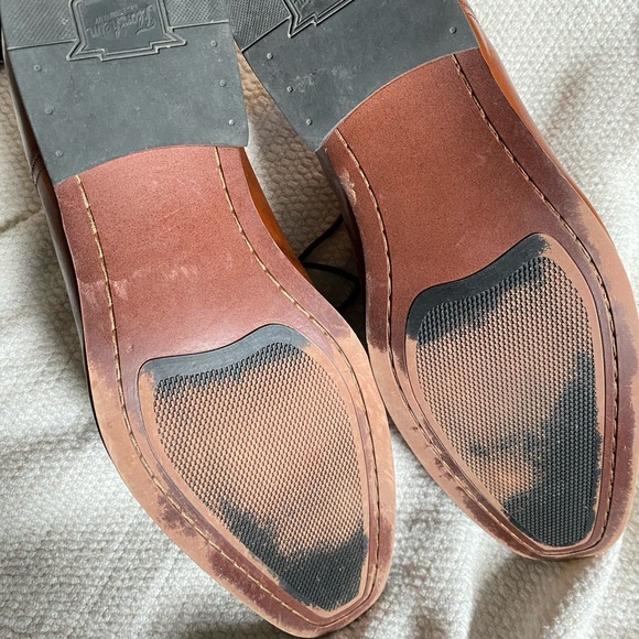 ๐ SOLD ๐ Florsheim Menโs Size 10 Cognac Leather Dress Shoes - Picture 3 of 5